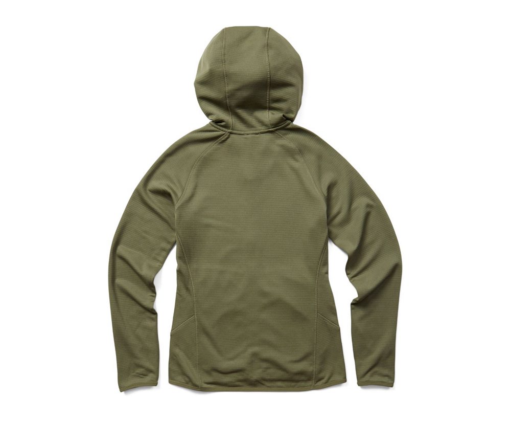 Merrell Jackets Olive - Terrain Geotex Full Zip Hoodie - Womens 01HDSYOWR